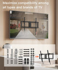 All In One TV Wall Mount Hardware Kit With Box M4 M5 M6 M8 Screws Washers Spacers for VESA Mounting Replacement Set displayed