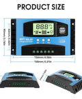 MPPT Solar Charge Controller 12-24V Auto Switch For Lead-Acid And Lithium Batteries 30A Industrial-Grade Main Chip