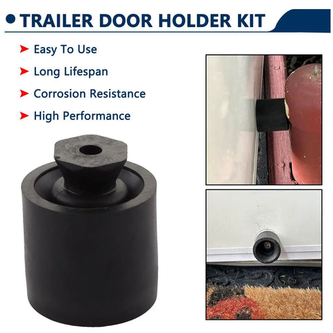 Low Profile Trailer Door Holder Kit Rubber Door Stop Bumpers For RV Camper And Trailer Keep Doors From Slamming Hands Free