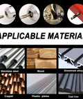 Materials for use with Heavy Duty Cobalt Drill Bit Set 29 Piece M35 HSS With 135 Degree Tip Jobber Length Bits For Hardened Metal