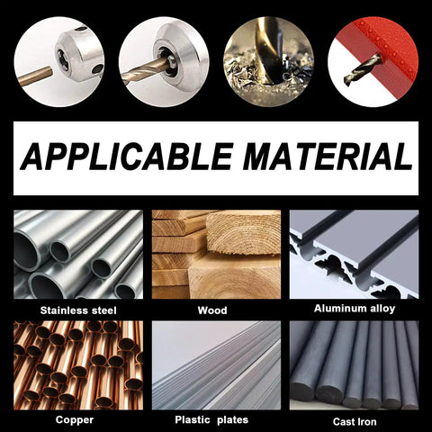 Pro Grade Cobalt Drill Bit Set M35 HSS 135 Degree Twist Jobber Length Built For Hardened Metal Wood Plastic Stainless Steel