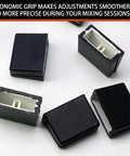 10 Pcs Fader Caps For Pioneer DJM Series Mixers Black Slider Knobs Replacement Kit showing secure fit and easy installation