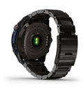 Back view of Descent Mk3i Titanium Dive Computer With Dope Extra Long Strap Up To 25 Days Battery Life AMOLED Display GPS Smartwatch