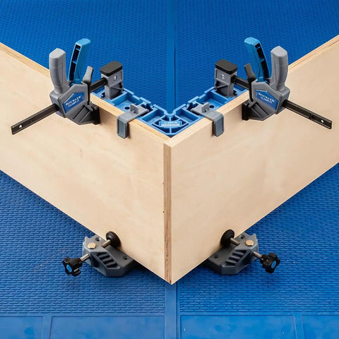 90 Degree Clamp It Assembly Square For Woodworking And Cabinet Installations securing wooden panels at right angles