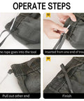 Step-by-step guide using 3 Piece Set For Hoodies And Pants Clip Replacements Effortlessly Thread Ropes And Elastic Cords With Durable