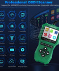 Upgraded 2025 Motorcycle Diagnostic Tool With OBD2 And Fault Code Reader displayed with menu icons for Yamaha Honda Kawasaki BMW