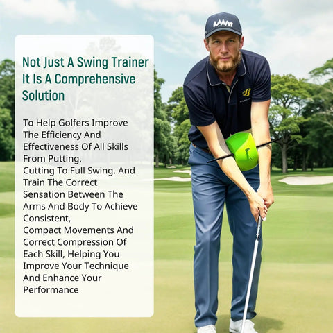 Posture Perfect Golf Swing Trainer For Arm And Body Coordination, Muscle Memory Builder, And Pro Grade Swing Mechanics