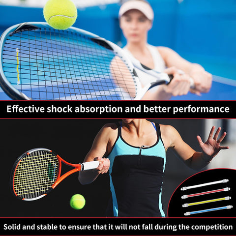Tennis players using Eight Pack Tennis Racket Dampeners To Slash Vibration Silicone Shock Absorbers For Tennis Racquets Easy Install
