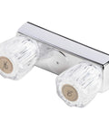 Mobile Home 4 Inch Shower Valve With Two Handles Non Metallic Plastic Body Chrome Finish Acrylic Handles Quarter Turn Stops Built To Last Washerless Cartridge Easy 3 Hole 4 Inch Installation Ideal For Manufactured Modular And Mobile Homes