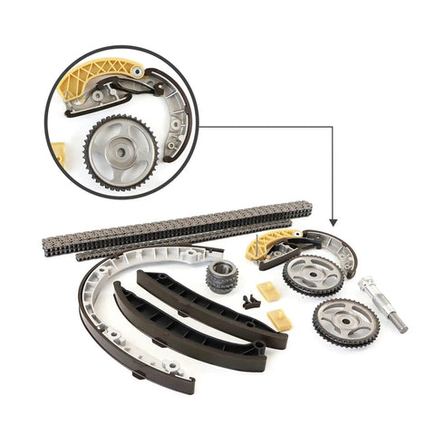 Premium 1 Set Engine Timing Chain Tensioner Guides Kit That Slaps For Panamera S With 3.0T Or 3.6T Turbocharged Engine And Includes 94810516910 Part Number High Strength Alloy Build That Holds Up Better Than OEM, timing chain guides and gears