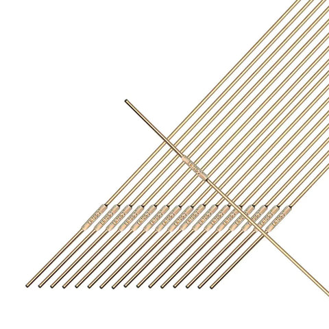 ER70S-2 Mild Steel TIG Welding Rods 1/16 X 36 Inches 10 Lb Pack arranged in parallel on a white background.