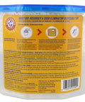 Back label of Moisture Absorber And Odor Eliminator Tub 14oz Two Pack For Closets And Laundry Rooms, instructions visible.