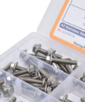 70 Piece M5 Bolt Assortment Kit With Hex Socket Head Cap And Flange Bolts In Stainless Steel 304 For Heavy Duty Fastening And DIY Projects