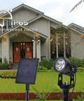 Solar Powered Outdoor Spotlight Lights Color Changing RGB Alexa And Google Assistant Compatible Bluetooth App Control Waterproof