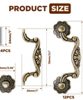 Antique Bronze Drawer Pulls Set With Screws Rustic Vintage Drop Handles for Cabinets Dressers 102mm Length 76mm Hole Spacing