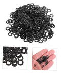 Beefy Workhorse Wave Washer Set For Tight Load Bearings 3 Piece Kit Includes Compression Wave Washers Grommet And Rubber Grommet Washers For Auto Home And Shop Use, black washers in hand