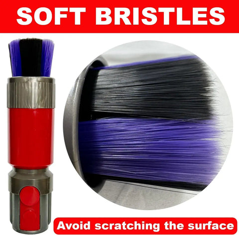 Soft bristle brush for Versatile Vacuum Attachments Compatible With Cordless Vacuum Models V7 V8 V10 V11 V15 kit, close-up view