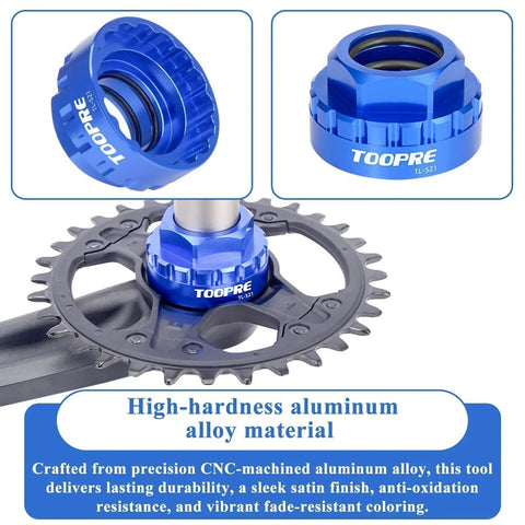 Direct Mount Centerlock Chainring And Crank Removal Tool Pro Grade For Shimano 12 Speed Cranksets M7100 M8100 M9100 M9120