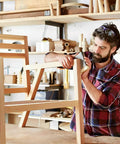 Carpenter using 200 Pack Solid Wood Pocket Hole Plugs For Woodworking Jig Pine Plugs For Three Eighths Inch Holes Durable