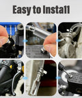 Brake Bleeder Kit For Cars And Motorbikes With 1L Bleeder Bottle 2 One Way Check Valves 60ml Syringe 19 Inch Hose Clamps Adapters