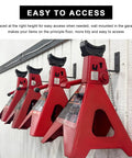 4 Pack Heavy Duty Jack Stands Wall Mount Organizer For 2 To 6 Ton Jacks Universal Car Jack Holder Garage Wall Rack Mount Bracket