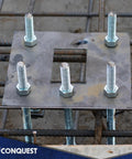 Beefy 304 Stainless Steel Threaded Rod 1 Inch Diameter 36 Inch Length 1 8 UNC Coarse Threads All Thread Rods installed with nuts