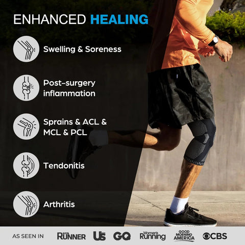 Professional Knee Brace With Patella Gel Pad And Side Stabilizers for ACL PCL injuries and arthritis on runner's knee