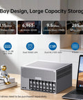 Eight Bay Desktop Nas Tower Armed With Intel Core Ultra 9 Chipset And Thirty Two Gb Ram serving large capacity storage with 10GbE LAN.