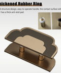 Built To Last Double Sided Push Pull Door Handles Set with anti-skid pad, ergonomic grip, smooth chamfered edges