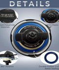 Gas Cap Replacement For BMW Mini Cooper Premium Fuel Cap with polyamide materials, POM plastic, and rubber O-ring details