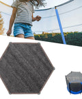 14Ft Trampoline Shade Cover With Six Poles For Round Trampoline Sun Protection Keeps Kids Cool And Comfortable Breathable Mesh Fabric