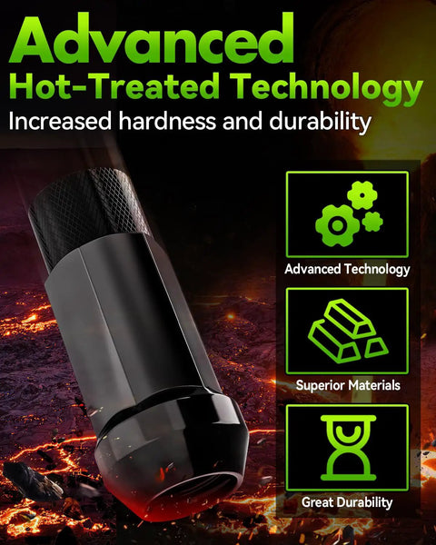 Beefy 20 Pack M12x1.5 Open End Lug Nuts Featuring Advanced Hot-Treated Technology for Superior Durability
