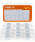 60 Piece Cement Resistor Kit 5W Ceramic Power Resistors 0.01 Ohm To 100 Ohm With 5 Percent Tolerance in plastic case