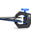 Pro Grade Anti Clamp Opening Tool For Phones And Tablets With Dual Suction Cups And Adjustable Opening Force For Safe Adhesive Removal And Gentle Glass Screen Separation No Fuss showcasing side view with phone secured in tool.
