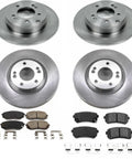 PowerStop front and rear brake kit with ceramic pads and rotors for Hyundai Sonata 2016–19 / Kia Optima 2016–20