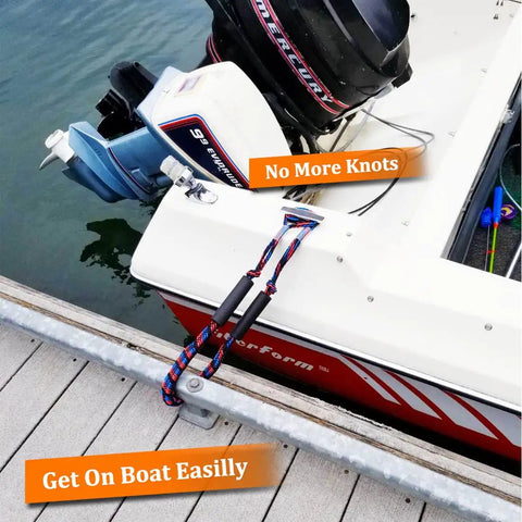 Badass Boat Bungee Dock Lines For Quick Mooring And Wave Blocking Must Have Watercraft Accessories For Pontoon And Bass Boats Plus Jet Skis Five Foot Elastic Mooring Ropes That Lock Solid Anytime A Sweet Gift For Fellas Out On The Water with boat motor and dock