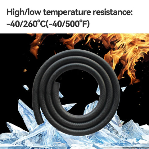 Silicone Vacuum Hose Kit For Automotive Use, Multi Size Silicone Vacuum Tubing 1/8 Inch To 3/8 Inch ID, 5 Feet, high/low temp resistance