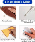 Steps for using Drywall Patch Repair Kit 250g With Scraper Quick Dry Putty For Holes Cracks And Dents On Concrete And Plaster