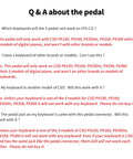 Q&A about pedal compatibility with Casio PX150 PX160 PX350m PX358 PX360, Portable 3 Pedal Unit For Digital Pianos details