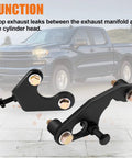 Exhaust Manifold Bolt Repair Kit Plugs Fried Bolt Holes And Squelches That Exhaust Rattle Built For 48 53 62 60 Liter V8 GM Trucks with metal fittings and black finish.