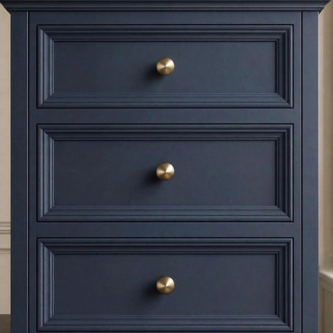 Dope Champagne Bronze Cabinet Knobs 10 Pack Round Ball Pulls For Kitchen And Bathroom Cabinets on dark dresser