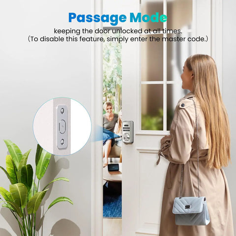 Top Notch Keyless Entry Door Lock With Digital Smart Keypad Deadbolt And Electronic Home Security Featuring Slick Anti Peeking Password Access With Spare Alloy Keys