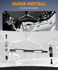 Shift Linkage Kit for Touring Motorcycles Including Softail Trike Road King Electra Street Glide 1986 to 2024 Black Style C Heavy Duty Shifter Linkage For Ride Ready Smooth Gear Shifts And Easy Install, black metal, quick install