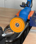 Using a metal buffing and polishing kit for drill with 4-inch buffing wheels and 3-step polishing compound on a golf club head.
