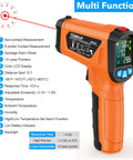 Non Contact Infrared Thermometer Gun With Color LCD And Laser, Dual Temperature Modes for surface and ambient readings