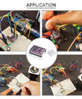 Fire Up Your Rig With This Solid DRV8825 Stepper Motor Driver 6 Pack featuring adjustable microstepping in a breadboard setup.