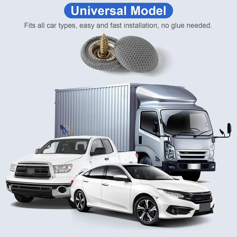 Universal Car Headliner Repair Kit With Durable Ceiling Rivets For Sagging Interior, Easy Do It Yourself Install, Fits Most Cars, Premium Snap Pins For Quick Fixes, Great For DIY Enthusiasts, Grey