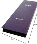 Box of GlassStone 16000 Nano Class Knife Sharpening Stone Type CA 50303, purple packaging, with Shapton logo, dimensions shown