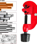 Ergonomic Pipe Cutter 3-28mm Tubing Cutter for Metal Aluminum Stainless Steel Heavy Duty Hand Tool No Electricity with various pipes