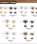 Product sizes with 14mm and 18mm magnetic snaps in gold, gunmetal, silver, and bronze from Dope Magnetic Button Clasps Sewing Kit.